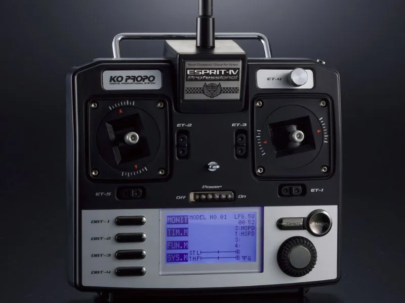 KO Propo Emisora ESPRIT4 w/KR-415FHD Antena corta