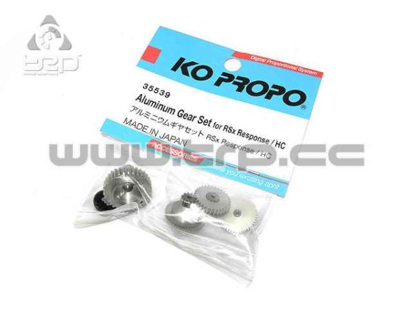 KO Propo Set de Piñones Aluminio para Servo RSx Response