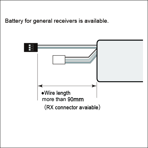 KO Propo Base bateria Li-Po o Li-fe 2S (87x30x18mm) Para EX-NEXT